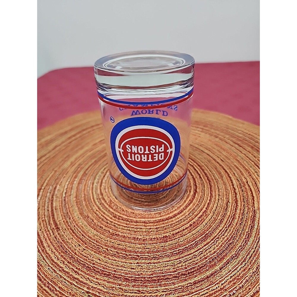 Detroit Pistons Glasses 1989 NBA World Champion Glass W/ Palace Gameday Giveaway - Picture 5 of 12